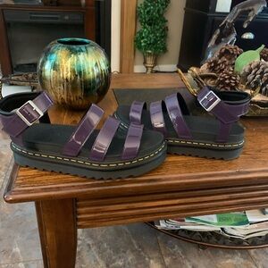Dr. Marten Women Vegan Blair Purple Sandal Size 10